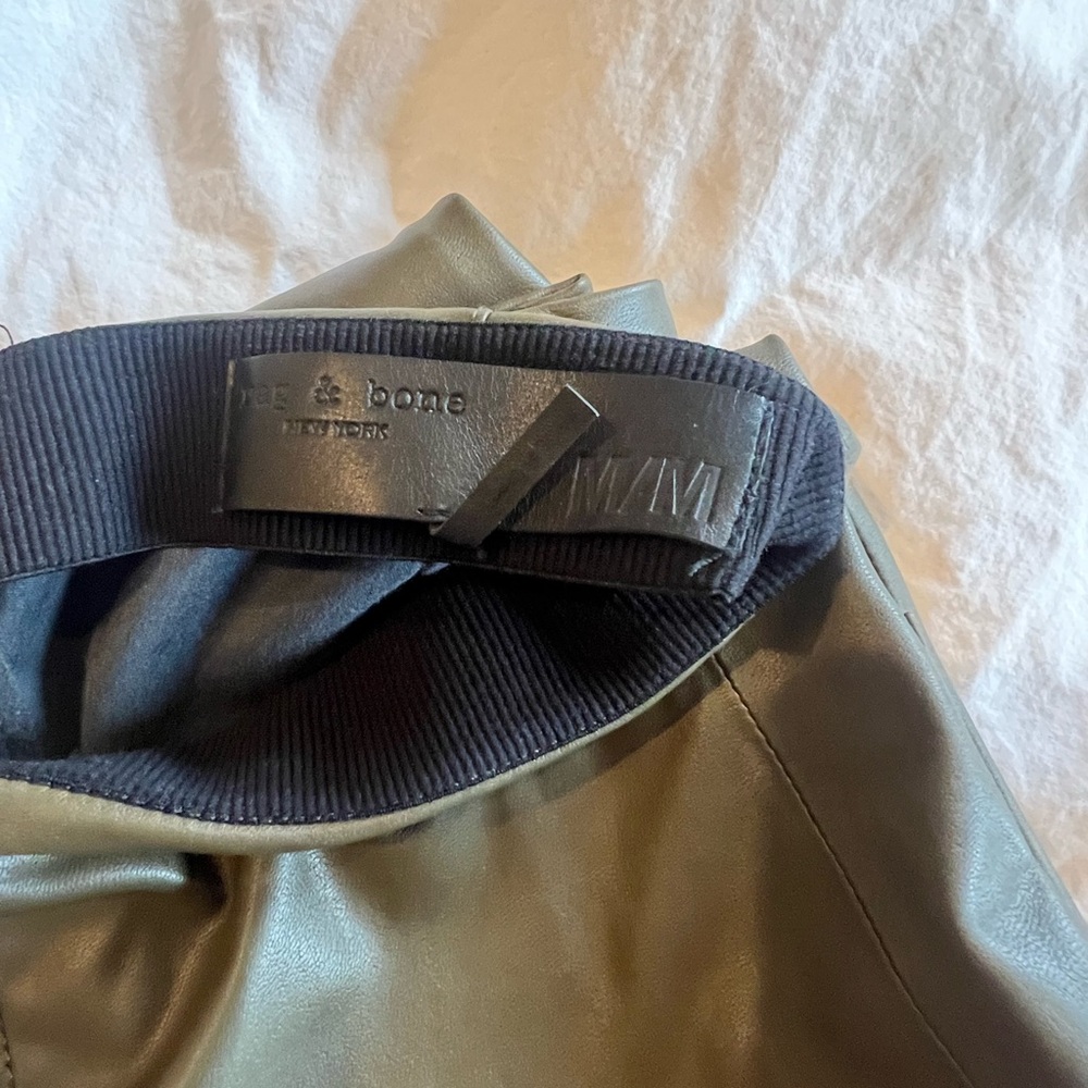 Rag and Bone Leather Pants 

Elastic Waistband - Size M